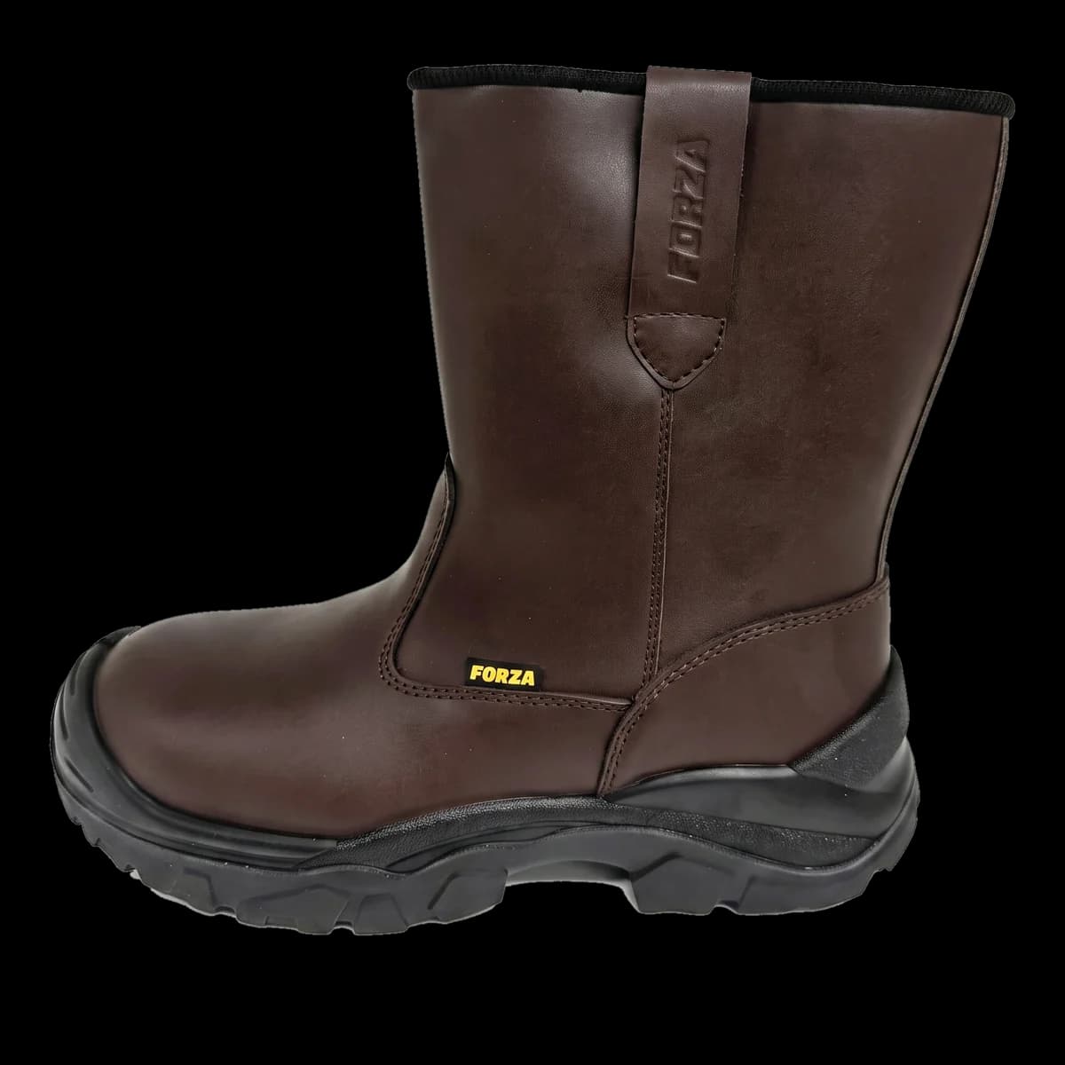 FORZA FZ008 — Bota tipo rigger · caña alta · sin cordones, perfil